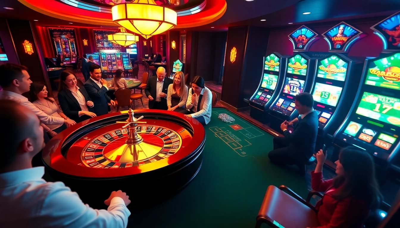 Experience the thrill of bomwin1.it.com at a vibrant casino table where chips are placed for winning.