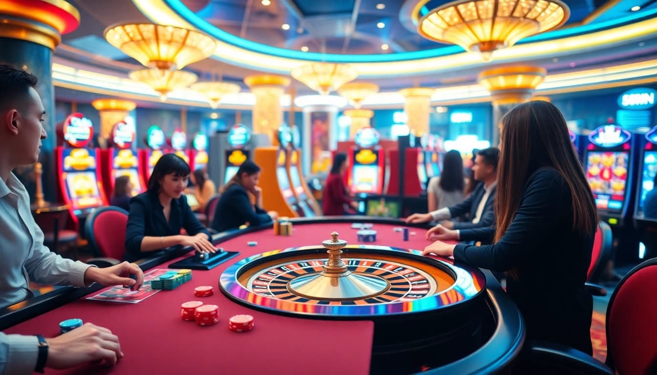 Experience the thrill of winning big at 58WIN's luxurious casino gaming tables.