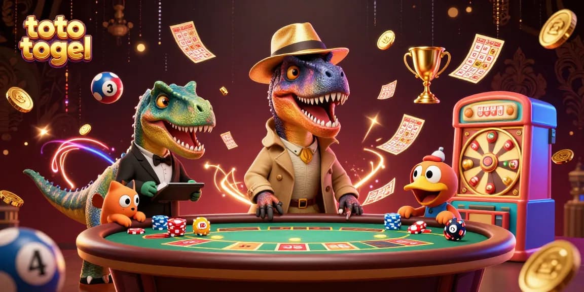 Engage in the thrilling world of toto togel with vibrant lottery balls and dynamic betting elements.