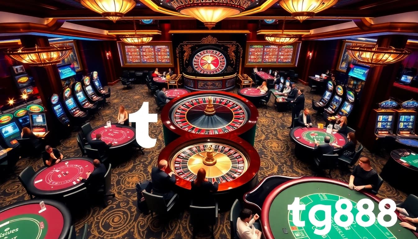 Experience the thrill of gambling at tg88 multi-game casino with exciting roulettes and tables.