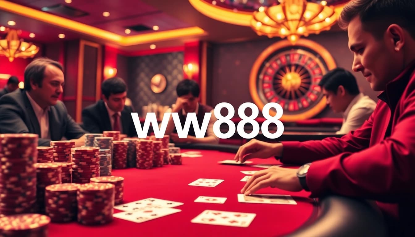 Experience thrilling gameplay at ww88 with intense poker action and luxurious casino vibes.