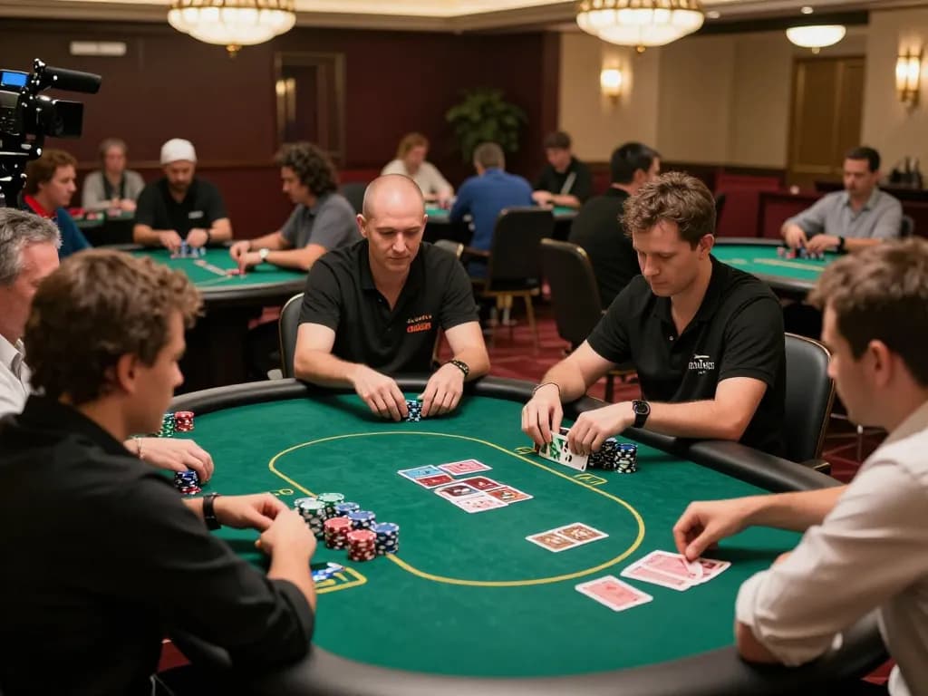 Winning strategies at high-stakes poker game featuring 789P experience and intense gameplay.