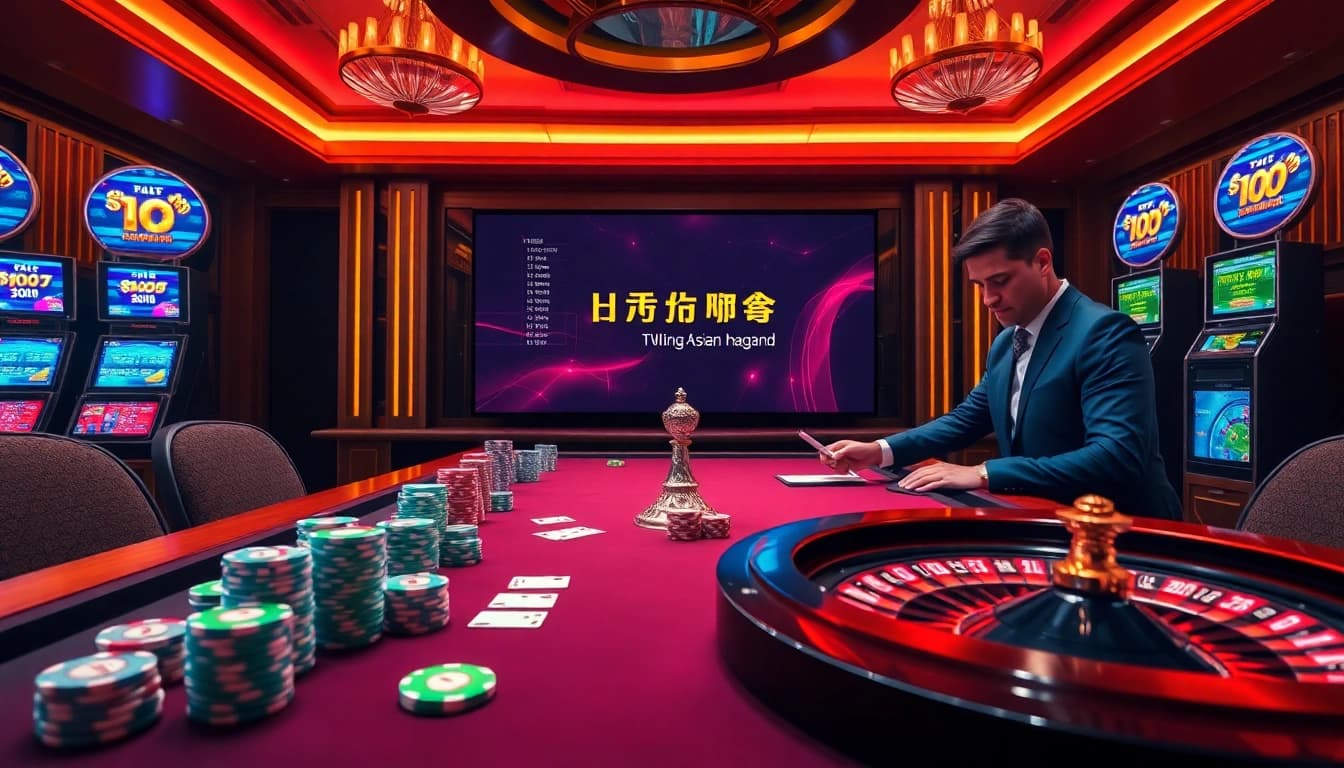 Professional dealer managing chips and cards at Nhà cái uy tín hàng đầu châu Á live casino table