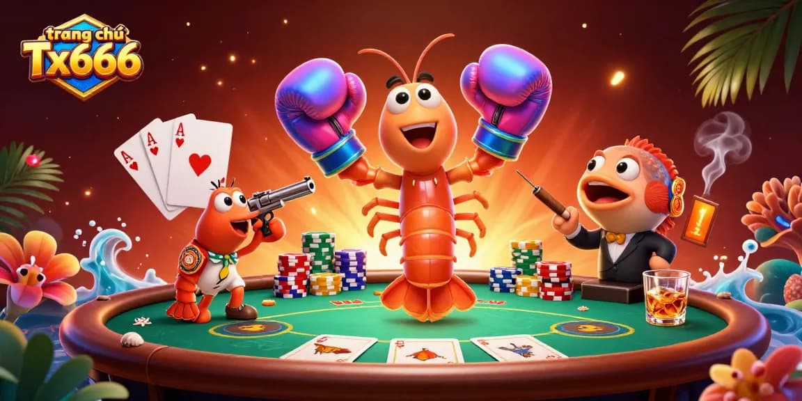 Experience thrilling moments at trang chủ Tx666 with vibrant casino visuals and dynamic characters.