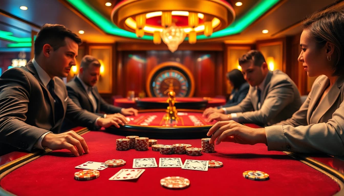 Engage in high-stakes poker action at J88's luxurious casino atmosphere.