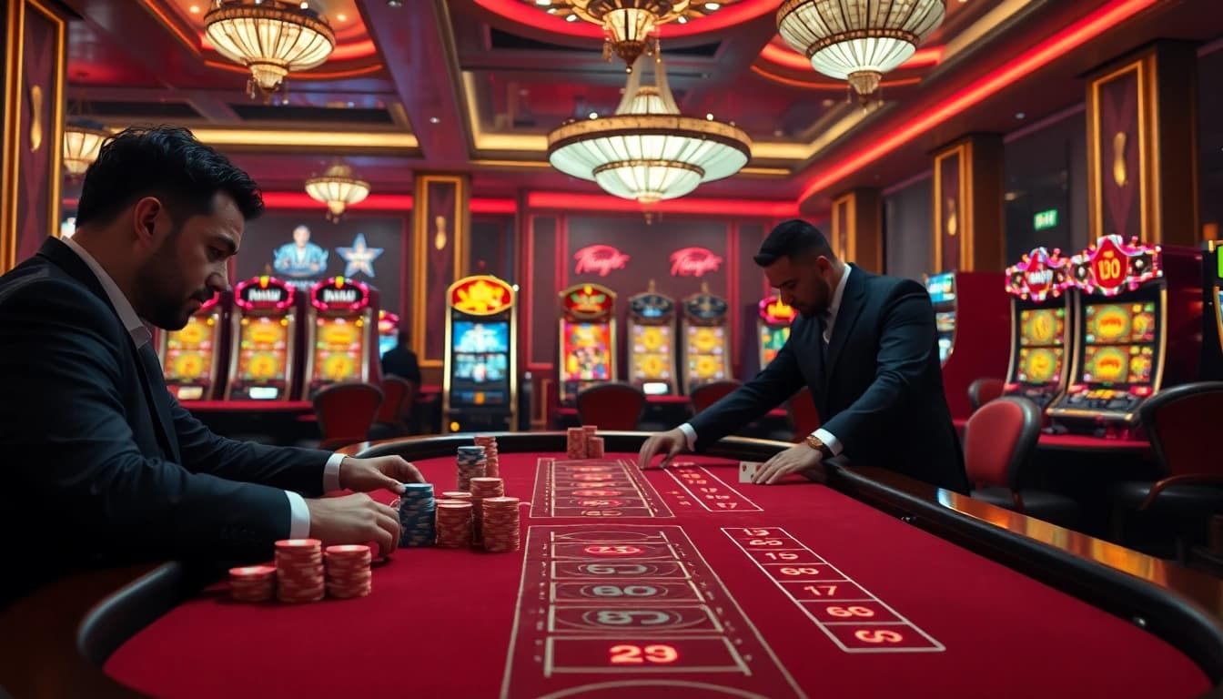 Engaging baccarat game scene showcasing the excitement of https://xx88.us/ with professional players.