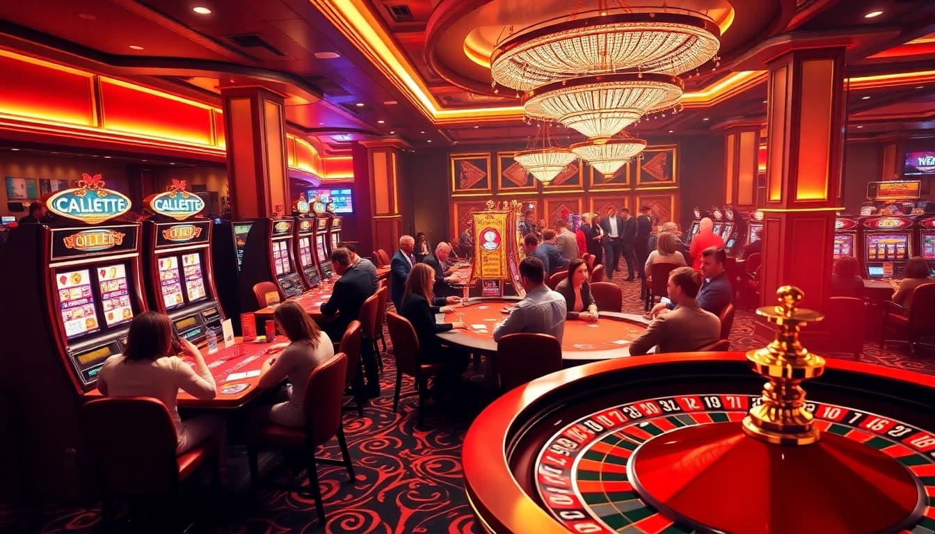 Engaged players enjoying diverse games at 789club casino with vibrant atmosphere.