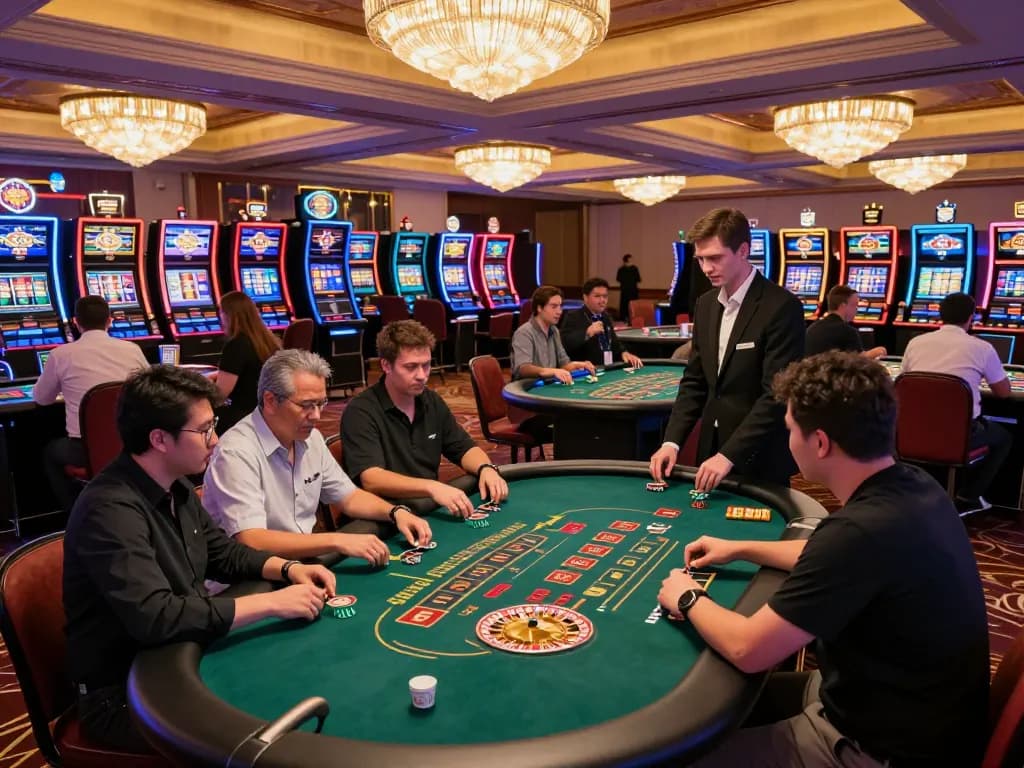 Players enjoying games at 68win casino, showcasing the excitement of strategic gambling.