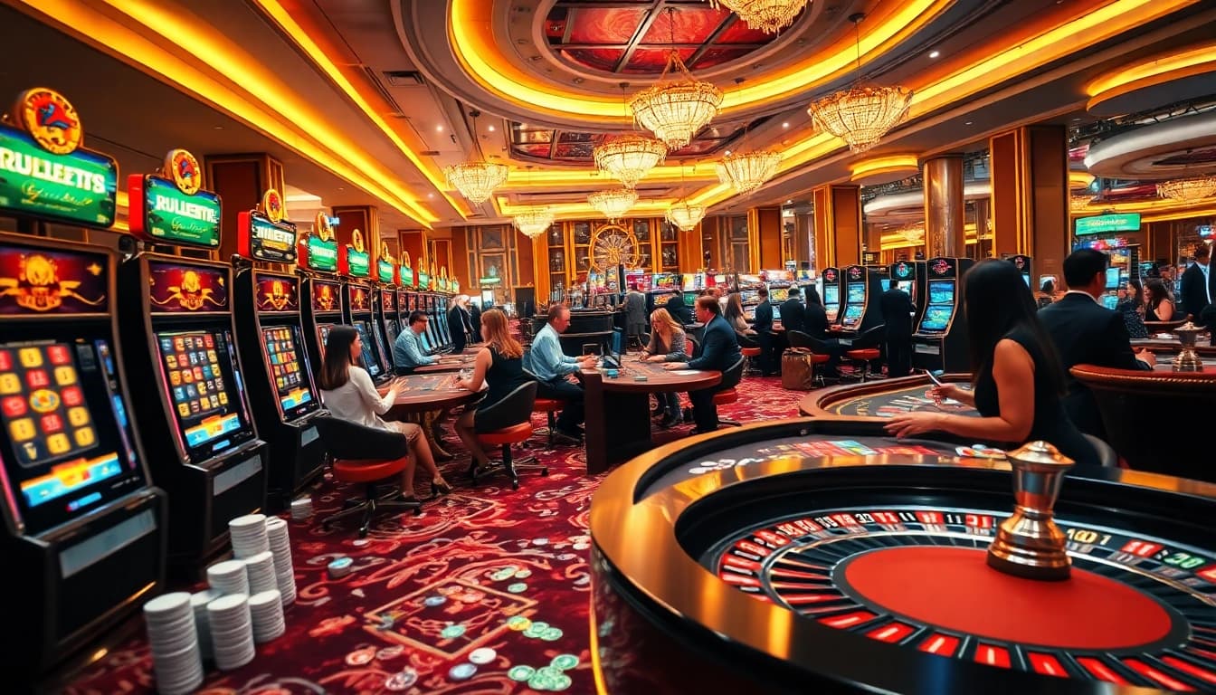 Experience luxury gaming at https://abc88.app/ with vibrant slot machines and high-stakes poker tables.
