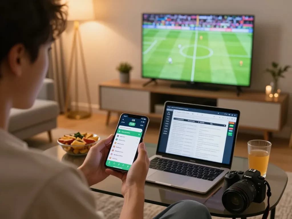 Place bets on O8 live odds with engaging sports app in a cozy home environment.