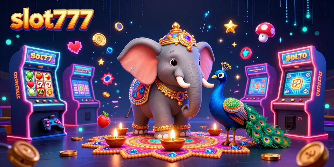 Experience the excitement of slot777 with vibrant casino elements and captivating 3D characters.
