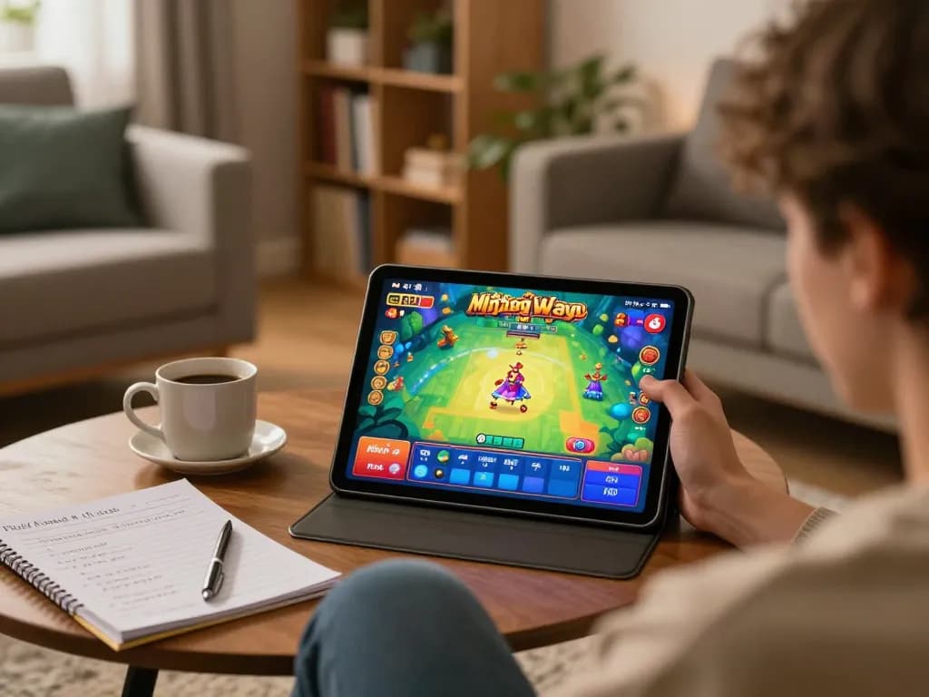 Player enjoying PG Soft Wild Mahjong Ways online while following nathanielmissildine's winning strategies at home