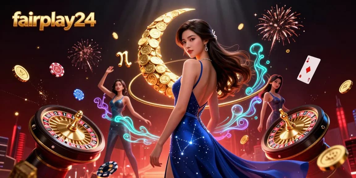 Experience thrilling moments with fairplay24 in this vibrant casino scene, showcasing live games and dynamic betting action.