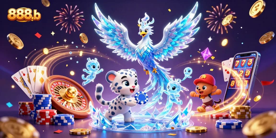 Win big with 888b as vibrant characters play in a dazzling casino world filled with rewards.