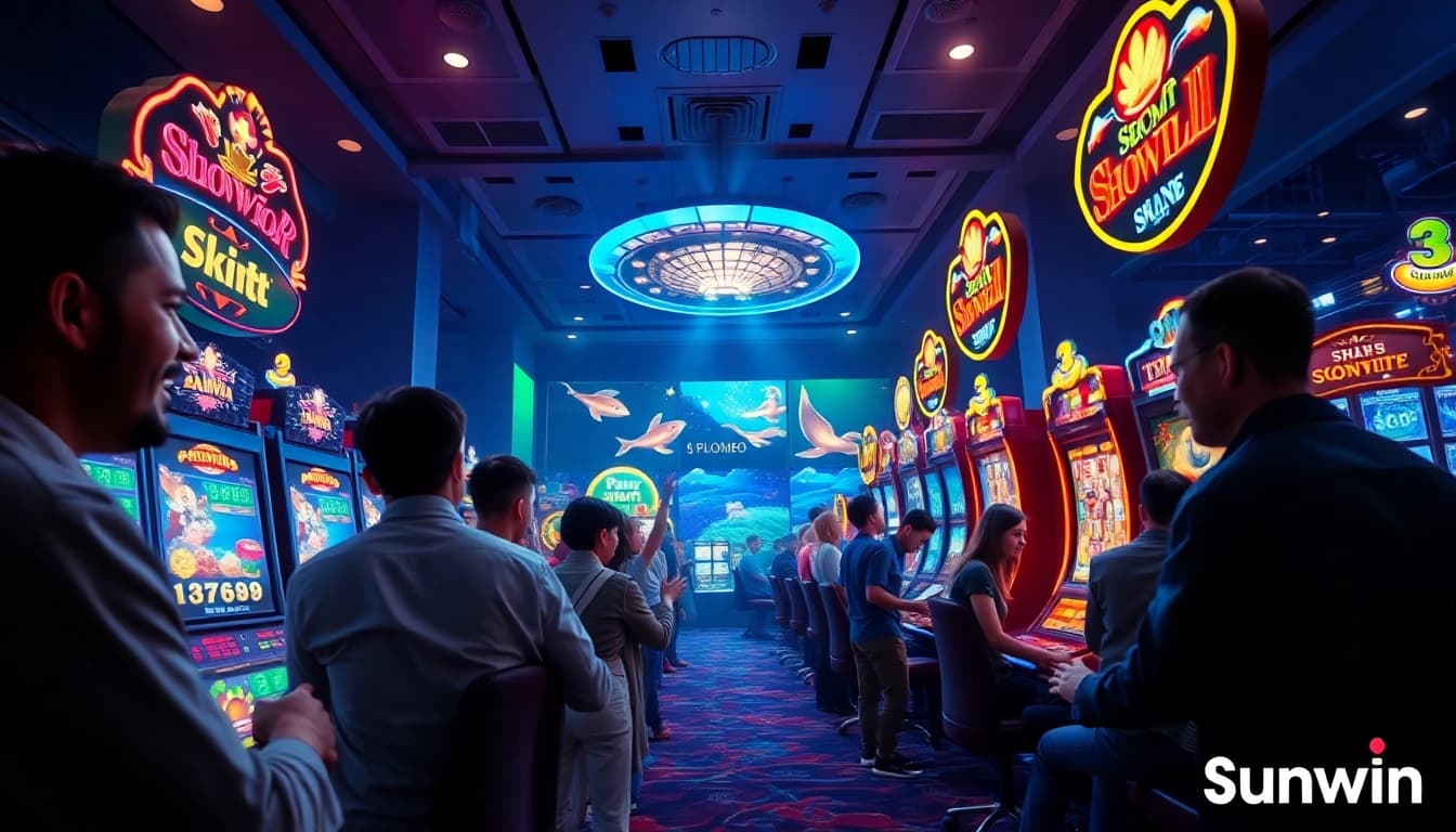 Exciting gameplay scene featuring Sunwin's diverse online gaming options.