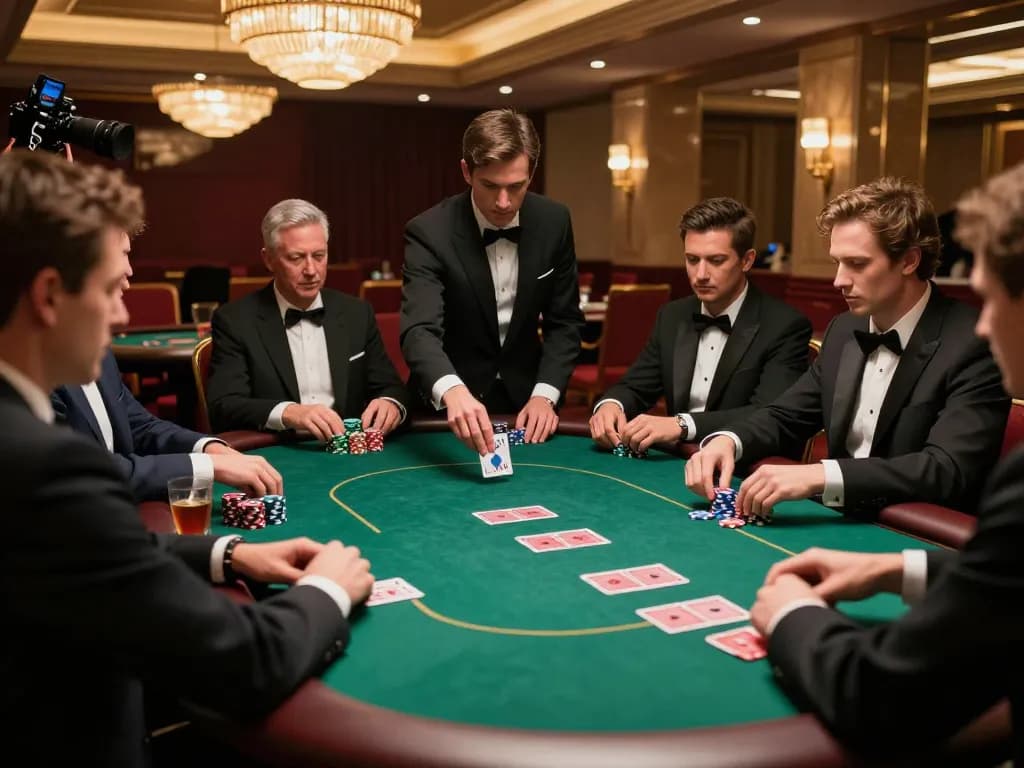 House edge management at Nhà cái TT88 poker table with players focused on the game.