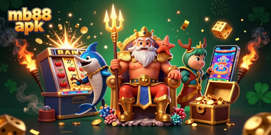 Celebrate big wins with mb88 apk, featuring underwater gaming elements and vibrant casino themes.
