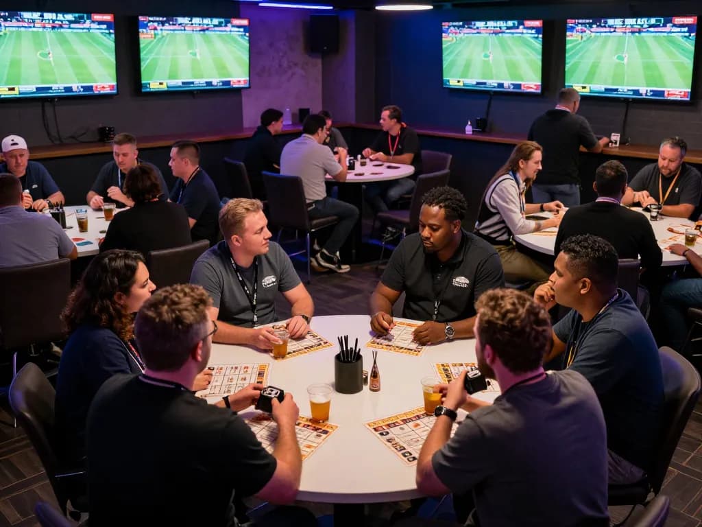 Placing bets and engaging in Livechat 7meter in a lively sports betting lounge