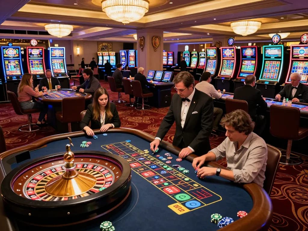 lmhistory showcases players cheering around the roulette table in an upscale casino atmosphere