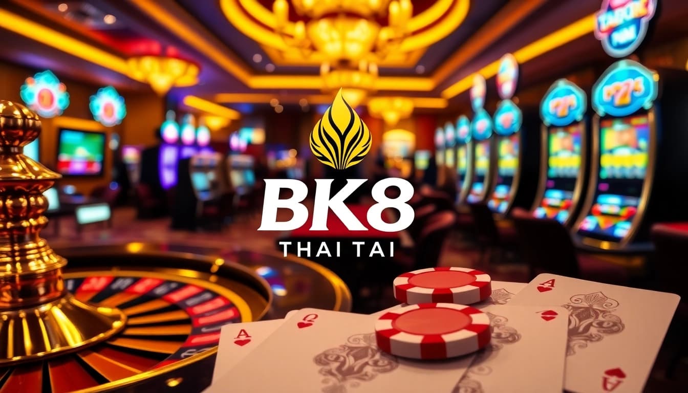 Players enjoying high-stakes gaming at BK8Thai's vibrant casino atmosphere.