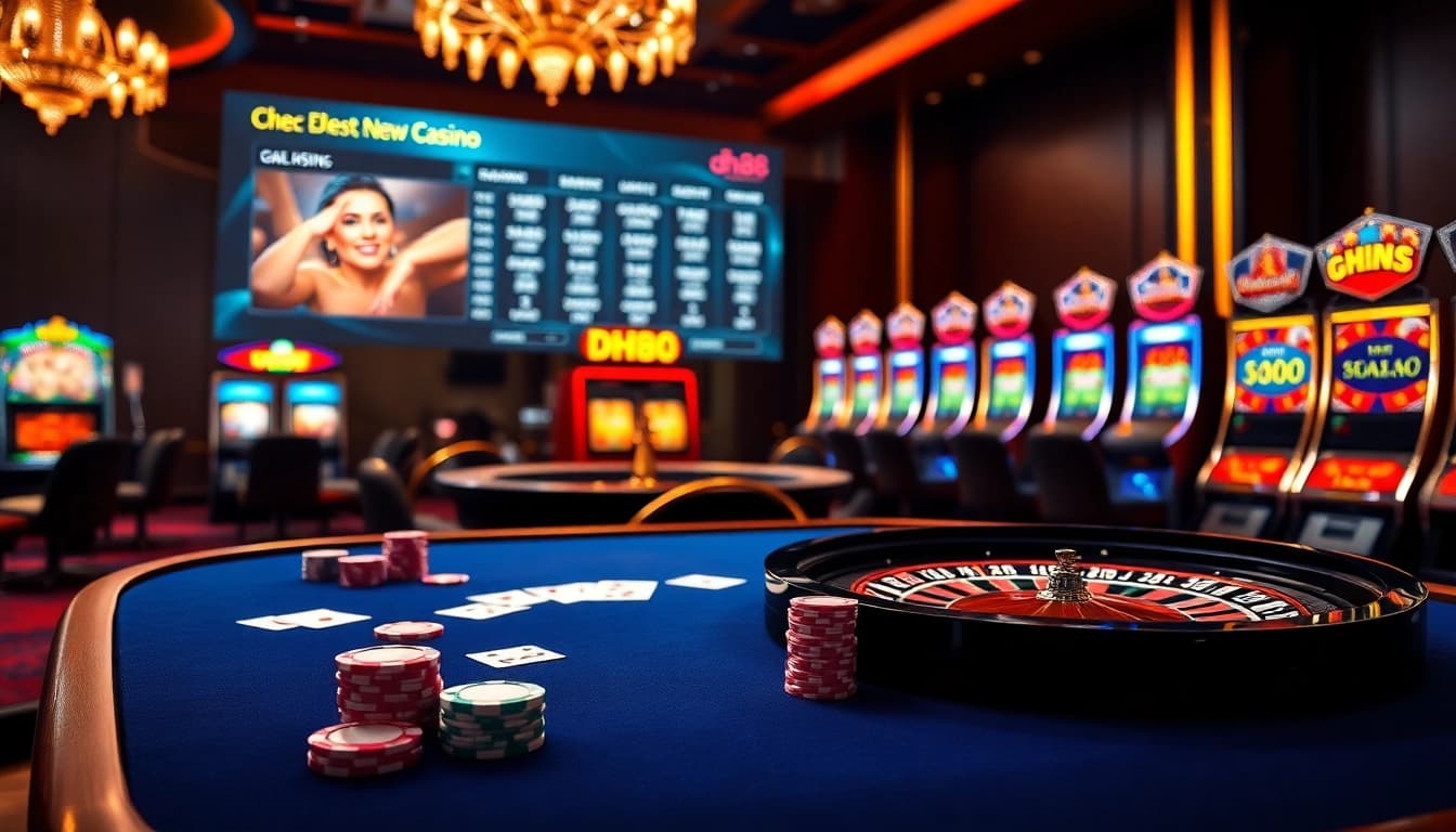 Engage in thrilling gameplay at dh88 casino with vibrant tables and slot machines.