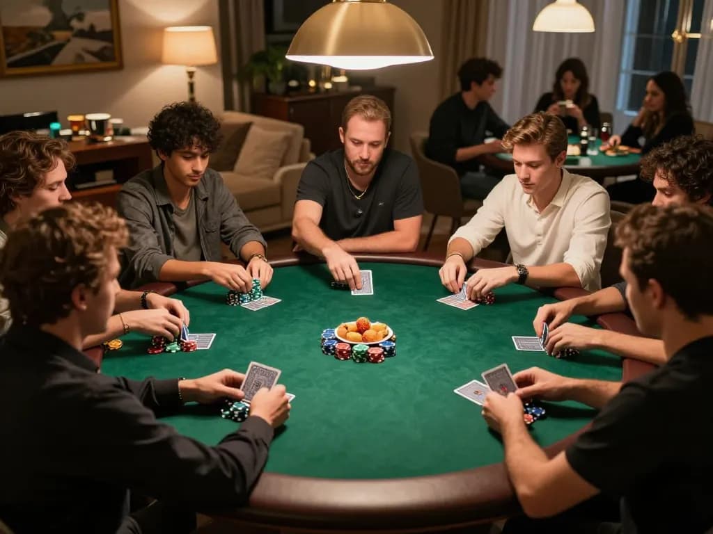 Enjoy exciting gameplay at 888new vip poker night with friends, showcasing strategic card play and engaging atmosphere.