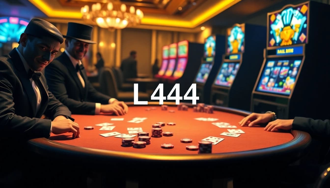 Experience exciting poker at L444 with vibrant gameplay and sleek casino ambiance.