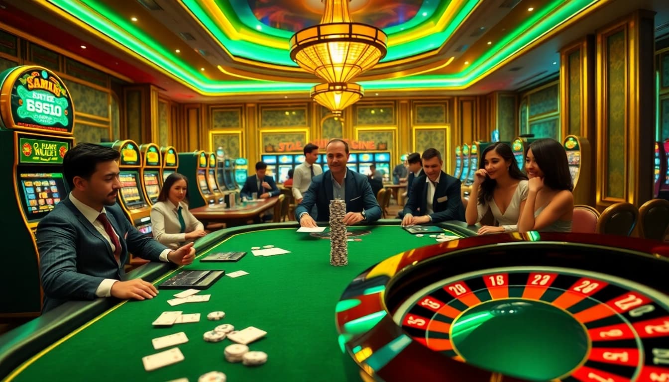 Exciting poker action at K9K9, showcasing vibrant games and thrilling wins.