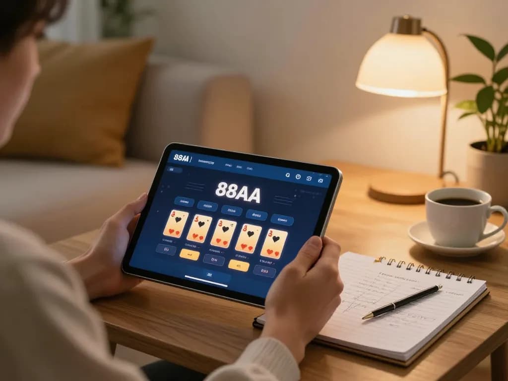 Engaging with 88aa đăng nhập through the mobile app in a cozy home setting while tracking betting strategies.