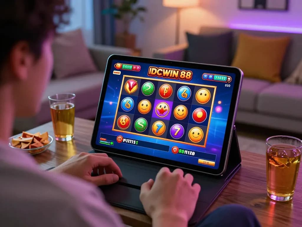 Engaging online gameplay on designitezy platform, player immersed in thrilling slot experience.