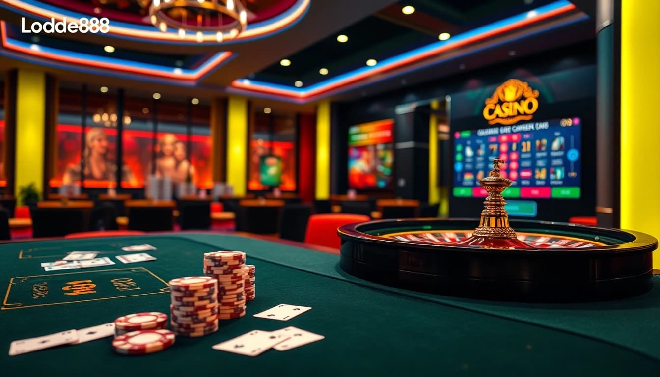 Experience the thrill of nhà cái lode88 with vibrant casino visuals and exciting gaming.