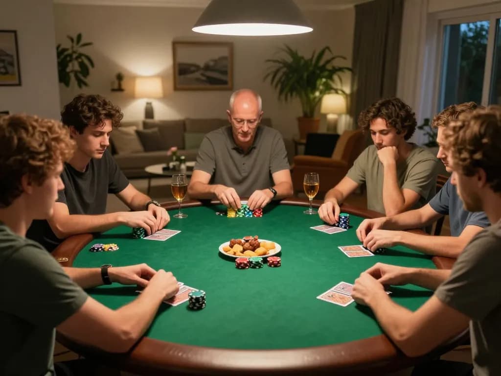 Engaging players enjoy a home poker night with 888New as their gaming choice.