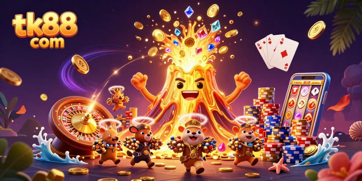 Experience thrilling wins at tk88 com with exciting games, gold coins, and vibrant graphics.