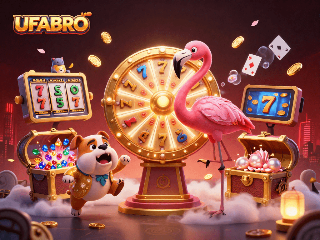 Spin to win with UFABRO, where excitement meets riches in this vibrant casino scene.