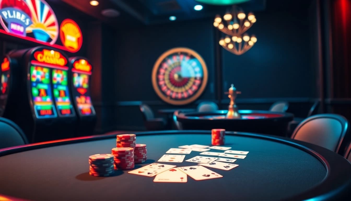 Engaging gamblers at Hi88 with vibrant poker chips and thrilling slot machines