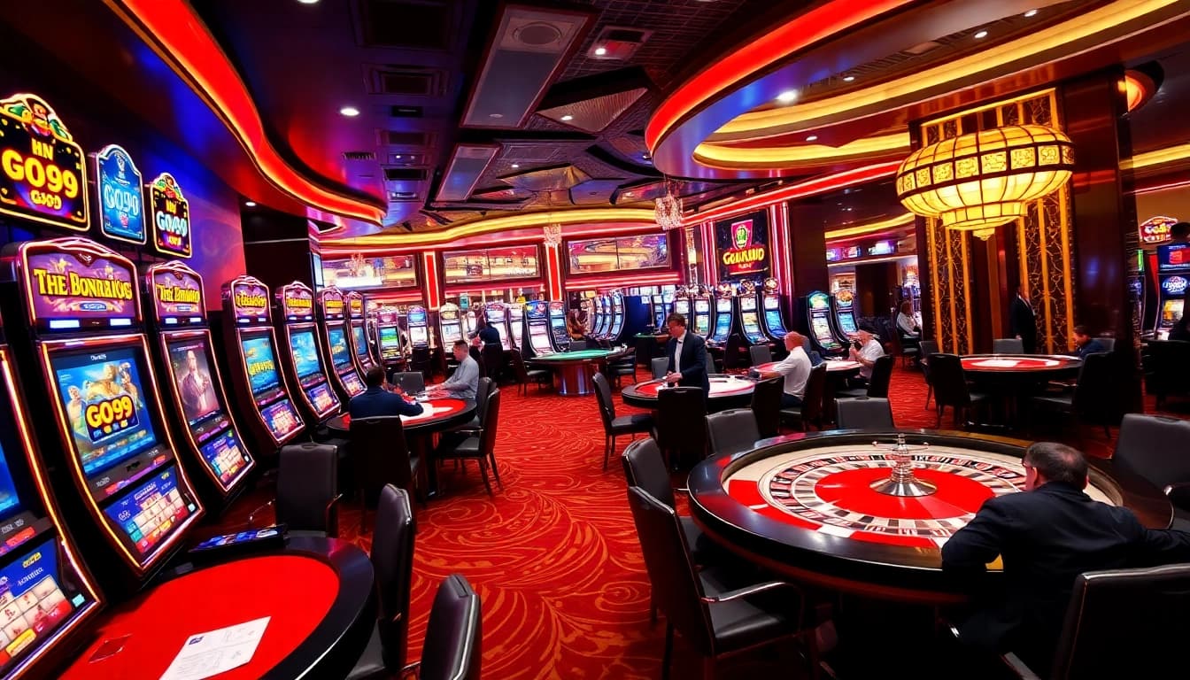 Experience the thrill of GO99 gaming at luxury casino tables filled with excitement.