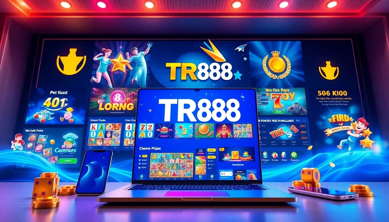 Engaging TR88 online betting interface showcasing various games and promotions.