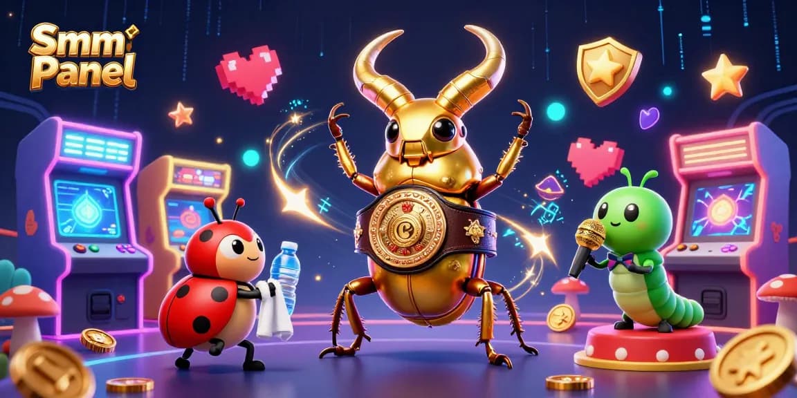 Experience the excitement of Smm Panel with engaging characters and vivid casino-themed elements in this dynamic illustration.