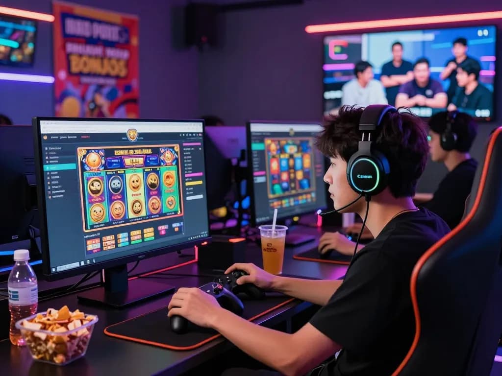 Player enjoying the lively gaming experience on 88pulsa with exciting promotions and vivid graphics.