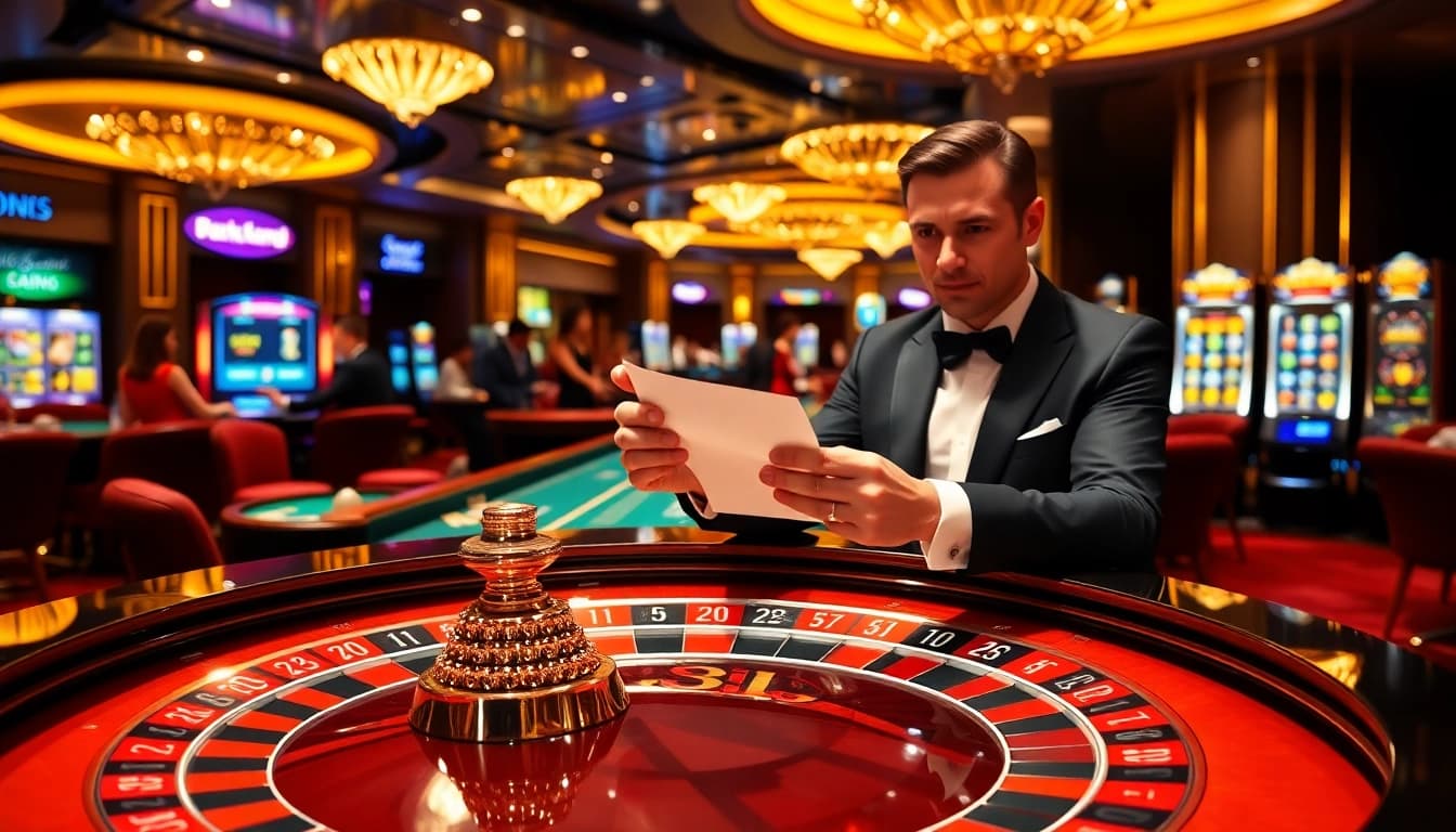 Experience the exciting world of Luck8 com with players at a vibrant casino, enjoying various games and betting experiences.