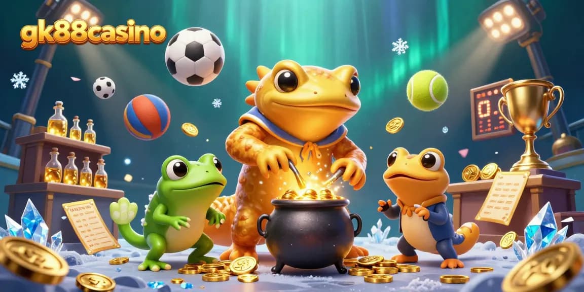 Experience the mystical world of gk88casino, where golden alchemists and sports elements collide!