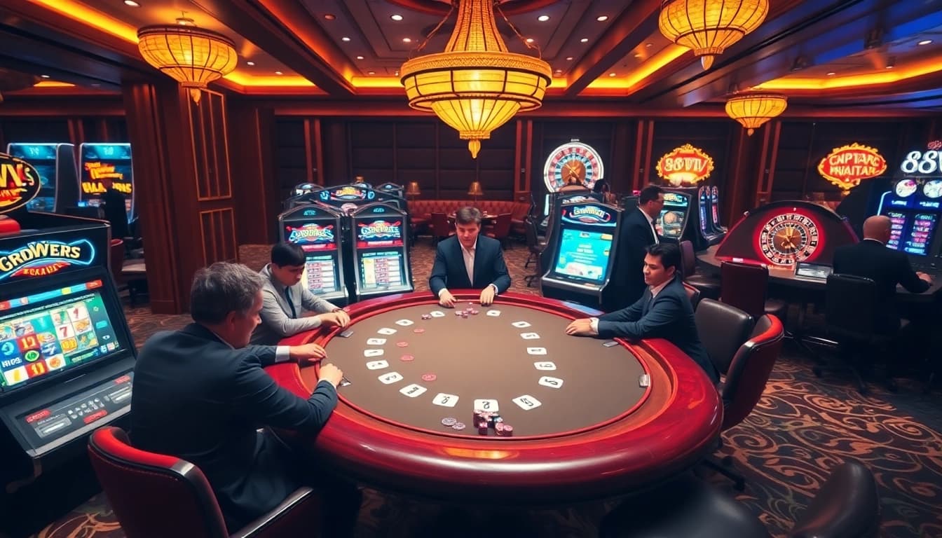 Experience the excitement of winning at 88VV casino with vibrant games and thrilling ambiance.