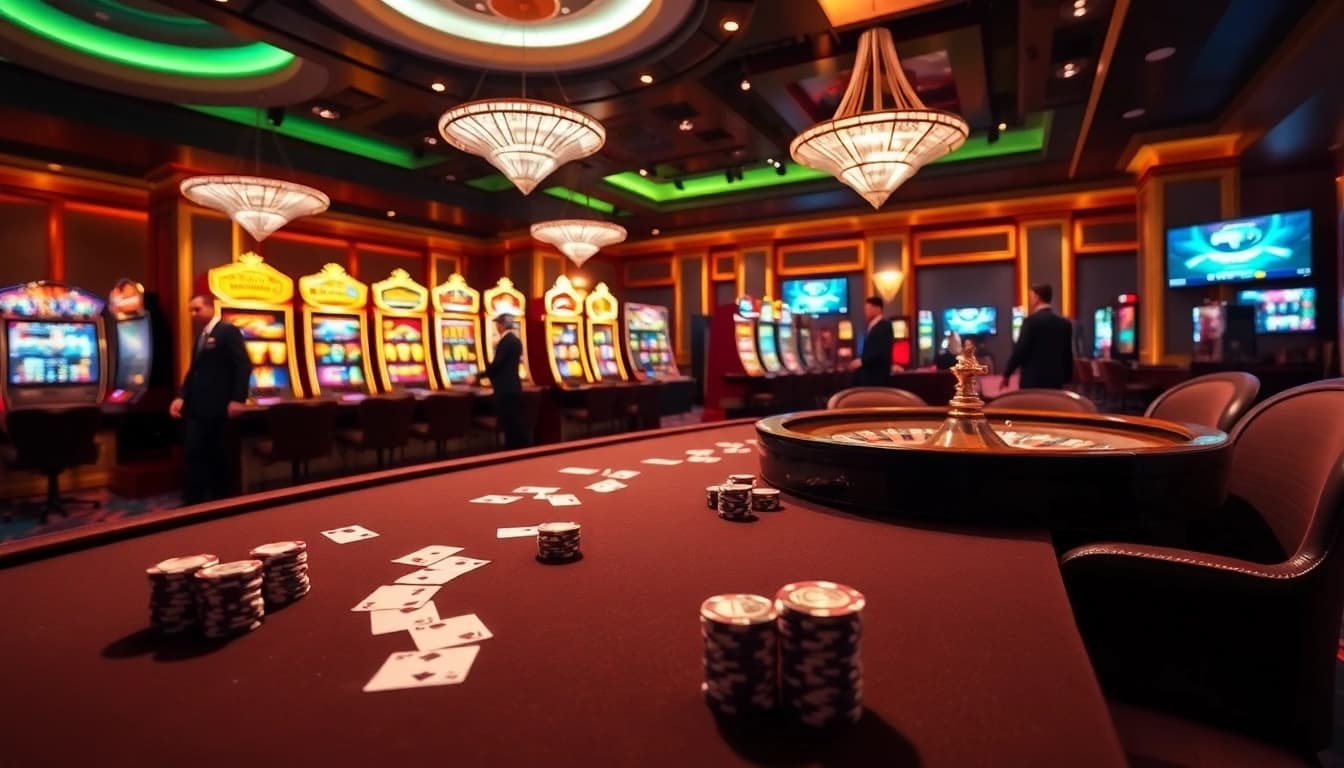 Experience the excitement of PG88 as players engage in high-stakes gambling at a vibrant casino table.