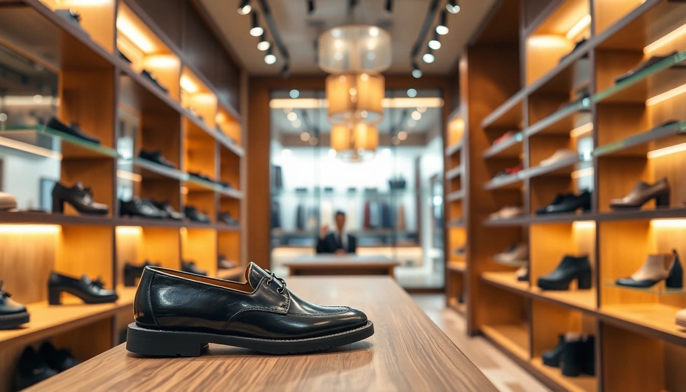優塔鞋店展示精美鞋款，提供時尚的購物體驗。