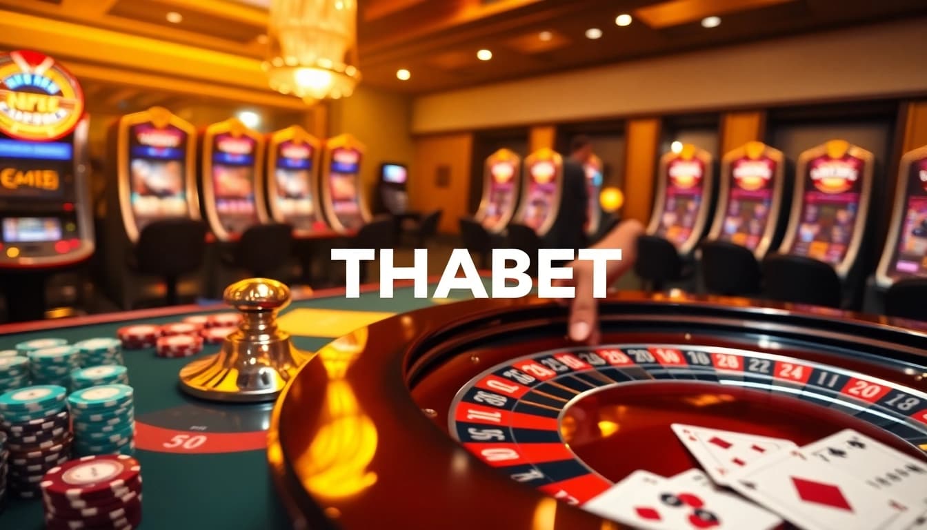 Experience the thrill of THABET casino with vibrant games and elegant atmosphere.