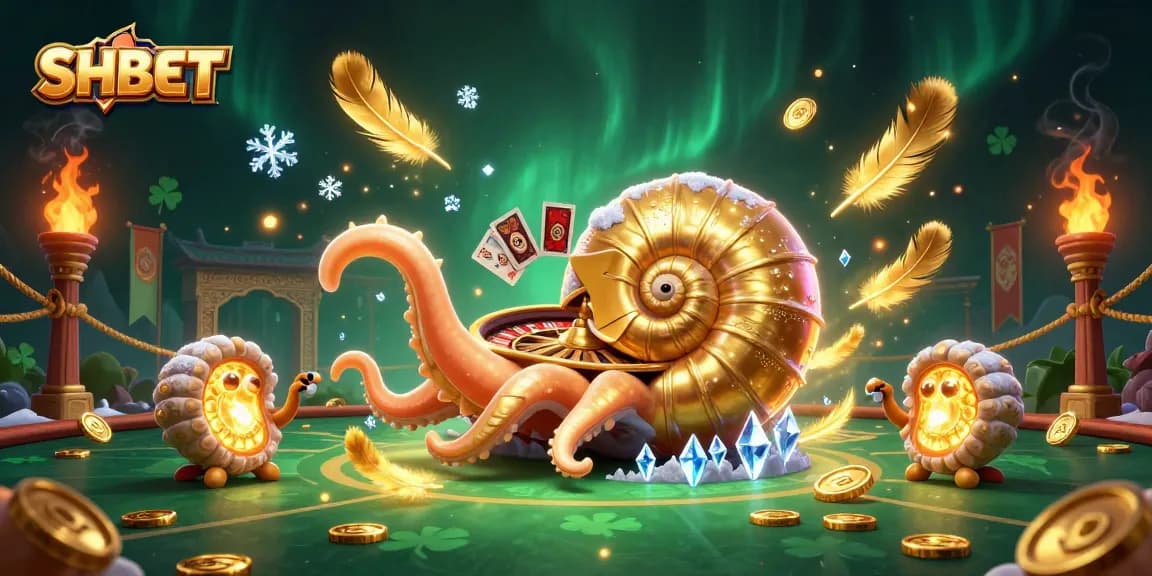 SHBET offers an exhilarating casino experience with dynamic gameplay featuring golden nautilus and mystical ammonites.