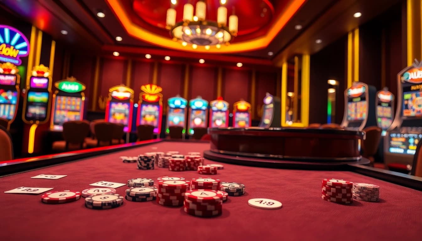 Experience exciting gaming at AU88 casino with vibrant slot machines and luxurious gameplay.