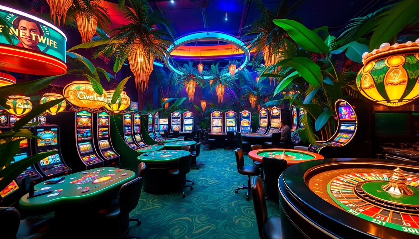 Exciting casino environment featuring 58win gaming tables and vibrant atmosphere.