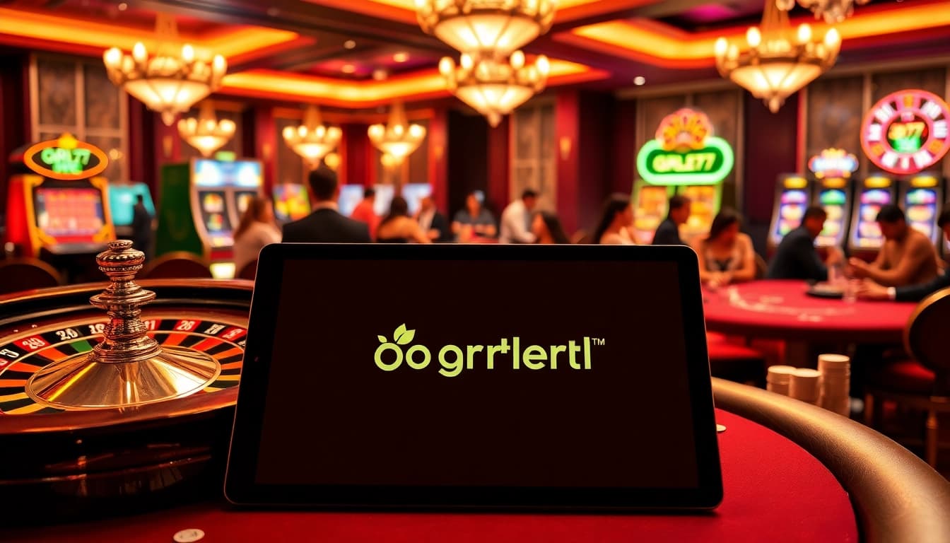 Gori77 enhances the casino experience as players engage at roulette tables in a vibrant setting.