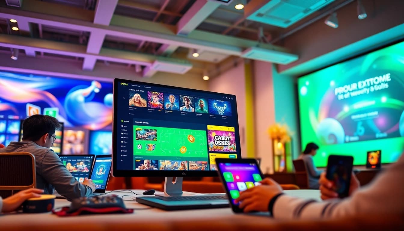Interactive gaming experience at 23win online platform with vibrant user interface.